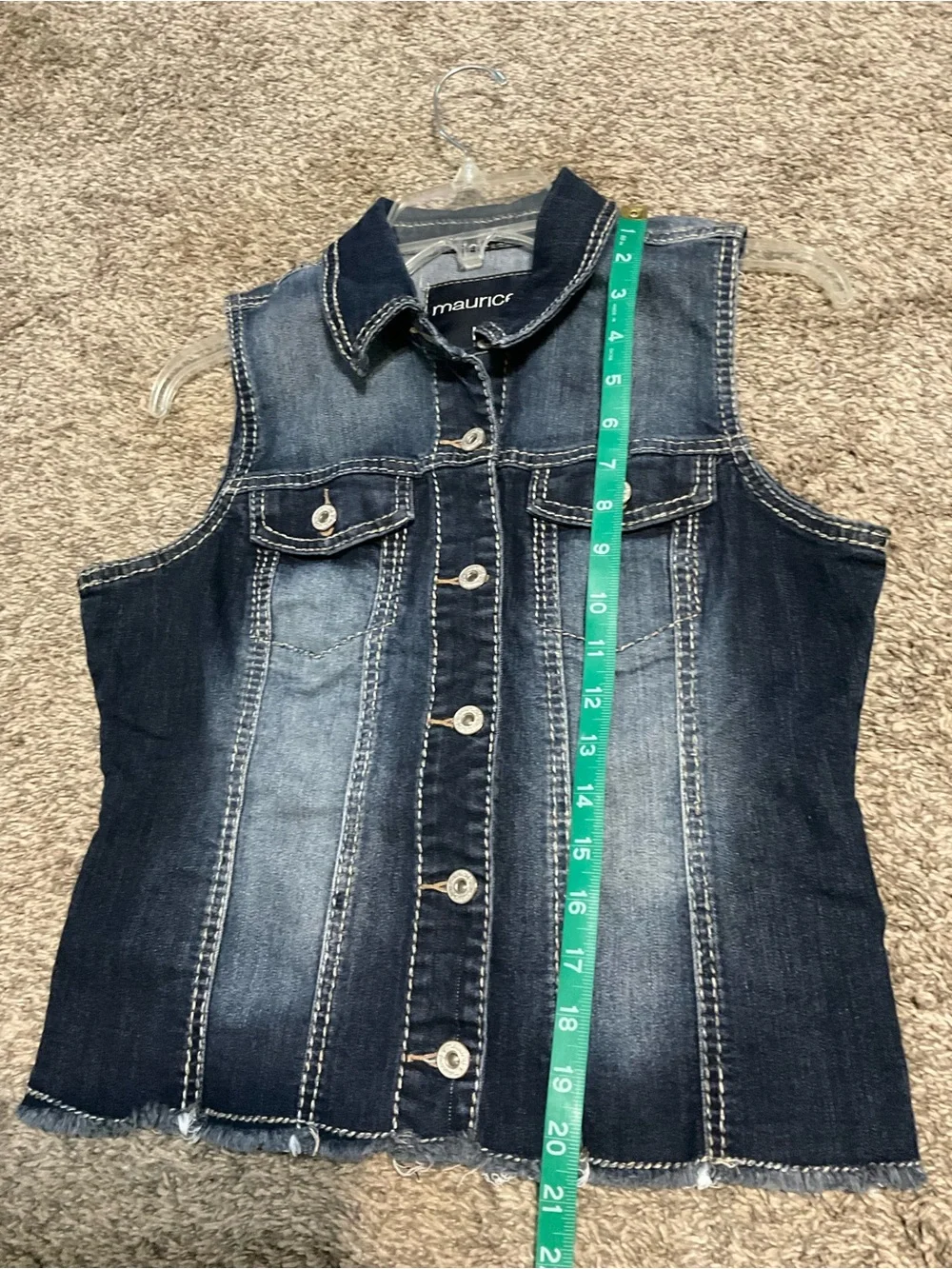 Maurices sleeveless button